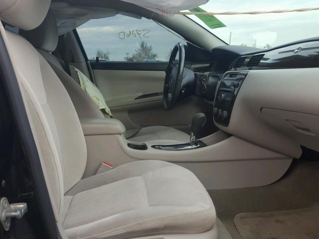 2G1WF5E30C1248730 - 2012 CHEVROLET IMPALA LS BLACK photo 5