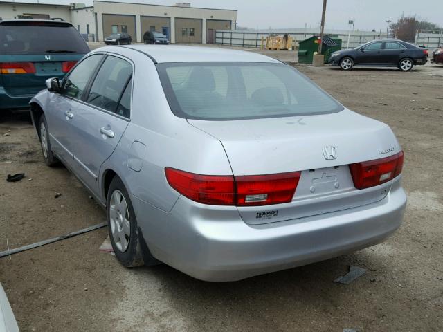 1HGCM56435A139955 - 2005 HONDA ACCORD LX SILVER photo 3