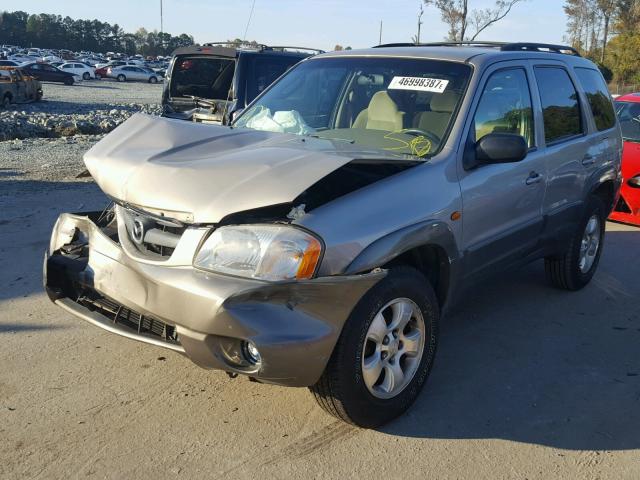 4F2CU091X1KM09691 - 2001 MAZDA TRIBUTE LX SILVER photo 2