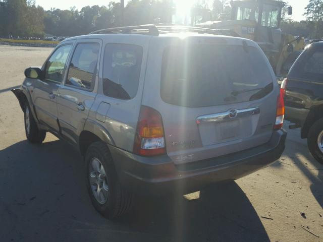 4F2CU091X1KM09691 - 2001 MAZDA TRIBUTE LX SILVER photo 3