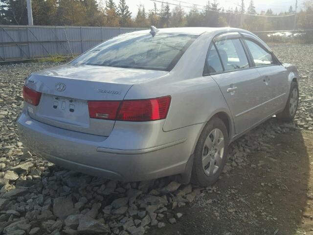 5NPET4AC4AH600053 - 2010 HYUNDAI SONATA GLS SILVER photo 4