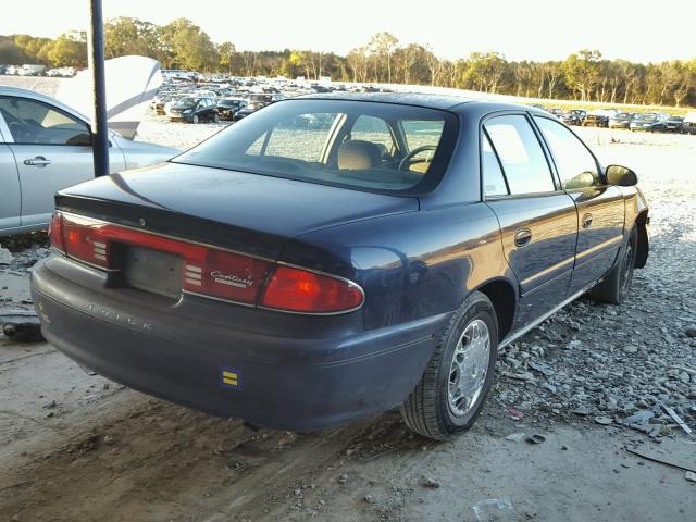 2G4WS52J621182605 - 2002 BUICK CENTURY CU BLUE photo 4