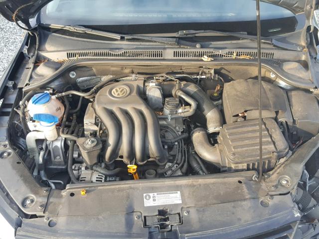 3VW2K7AJ9BM334477 - 2011 VOLKSWAGEN JETTA BASE GRAY photo 7