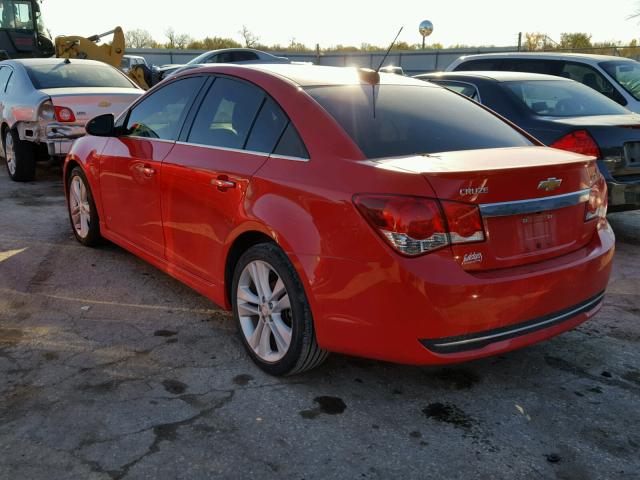 1G1PG5SB3F7282486 - 2015 CHEVROLET CRUZE LTZ RED photo 3