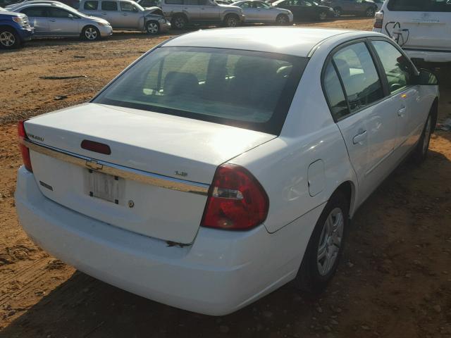 1G1ZS58F17F166048 - 2007 CHEVROLET MALIBU LS WHITE photo 4