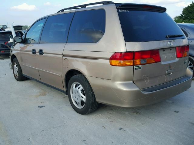 2HKRL18542H513682 - 2002 HONDA ODYSSEY LX GOLD photo 3