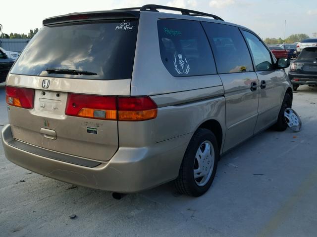 2HKRL18542H513682 - 2002 HONDA ODYSSEY LX GOLD photo 4