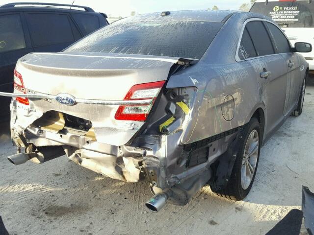 1FAHP2E85DG225039 - 2013 FORD TAURUS SEL GRAY photo 4