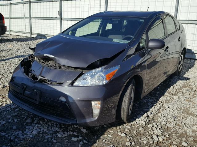 JTDKN3DU9D1733043 - 2013 TOYOTA PRIUS BLUE photo 2