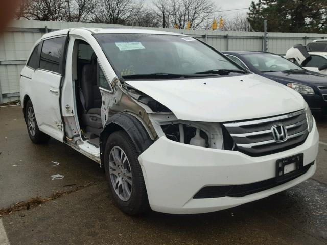 5FNRL5H69CB033699 - 2012 HONDA ODYSSEY EX WHITE photo 1