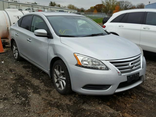 3N1AB7AP2DL715618 - 2013 NISSAN SENTRA S SILVER photo 1