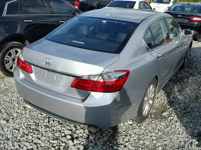 1HGCR2F81DA260159 - 2013 HONDA ACCORD EXL SILVER photo 4