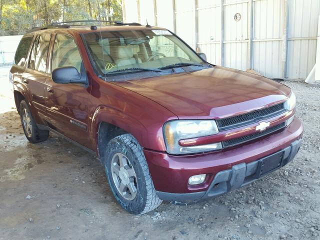 1GNDS13S942440606 - 2004 CHEVROLET TRAILBLAZE MAROON photo 1