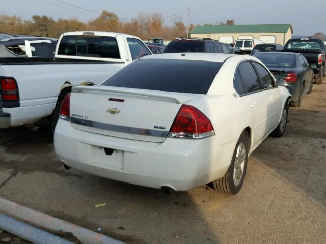 2G1WC583389206694 - 2008 CHEVROLET IMPALA LT WHITE photo 4