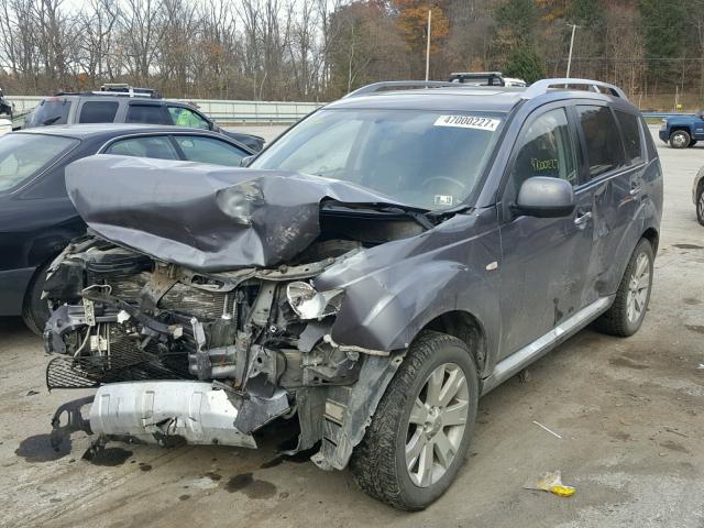 JA4LT31W69Z003383 - 2009 MITSUBISHI OUTLANDER GRAY photo 2