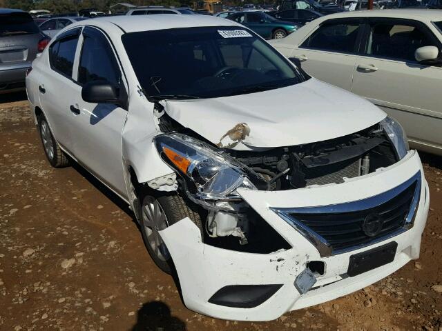 3N1CN7AP1FL893426 - 2015 NISSAN VERSA S WHITE photo 1