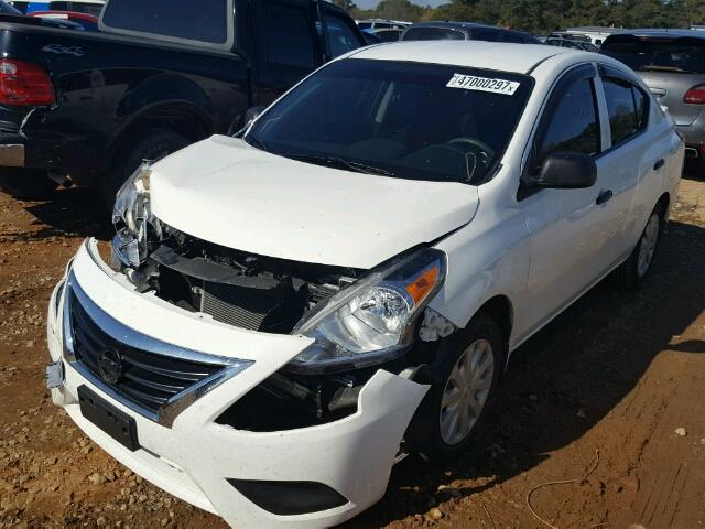 3N1CN7AP1FL893426 - 2015 NISSAN VERSA S WHITE photo 2