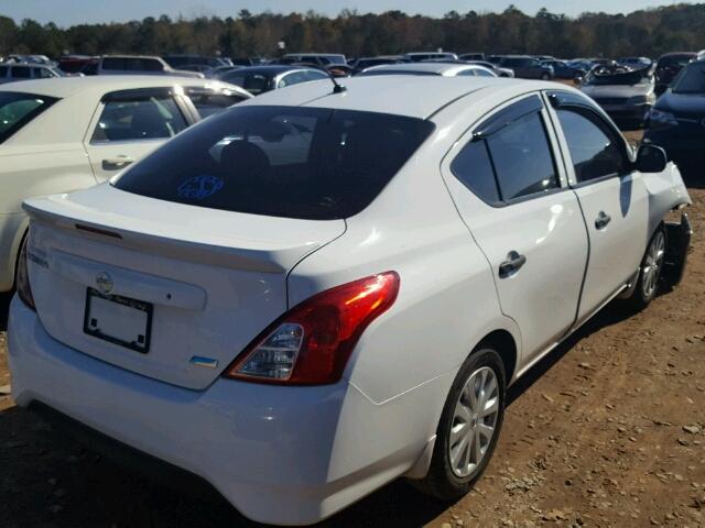 3N1CN7AP1FL893426 - 2015 NISSAN VERSA S WHITE photo 4