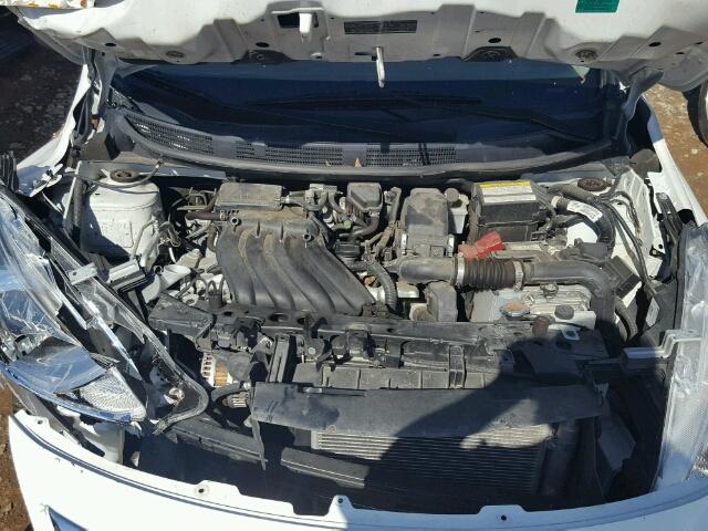 3N1CN7AP1FL893426 - 2015 NISSAN VERSA S WHITE photo 7