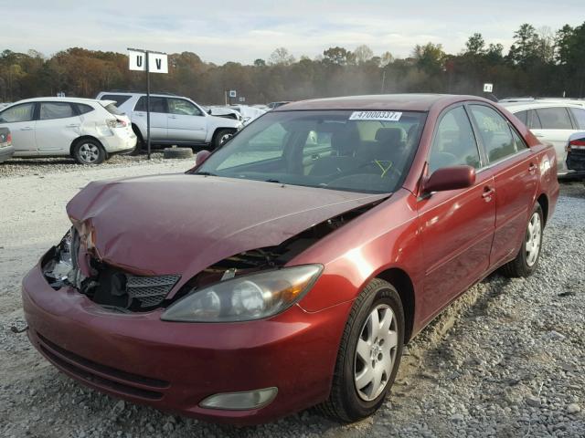 4T1BE32K24U261831 - 2004 TOYOTA CAMRY LE BURGUNDY photo 2