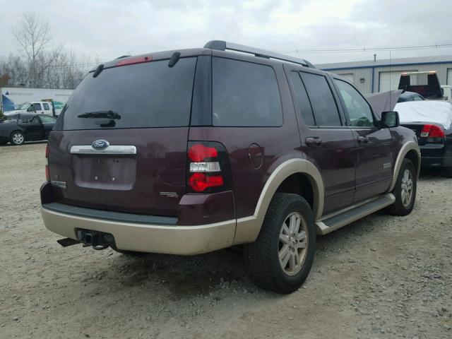 1FMEU74E56UB65306 - 2006 FORD EXPLORER E MAROON photo 4