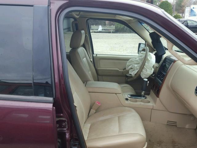 1FMEU74E56UB65306 - 2006 FORD EXPLORER E MAROON photo 5