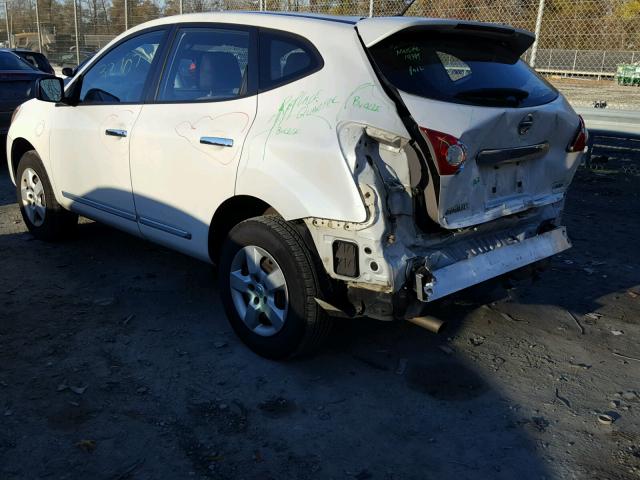 JN8AS5MV8BW260930 - 2011 NISSAN ROGUE S WHITE photo 3