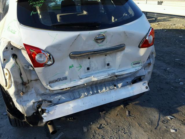 JN8AS5MV8BW260930 - 2011 NISSAN ROGUE S WHITE photo 9