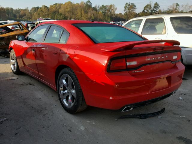 2C3CDXHG4DH574313 - 2013 DODGE CHARGER SX RED photo 3