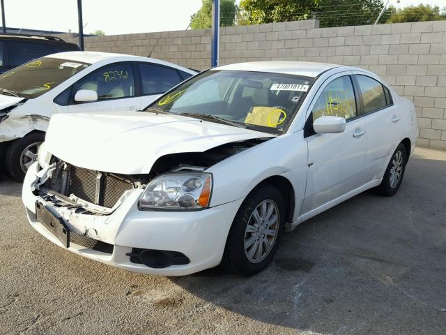 4A32B2FF1CE019610 - 2012 MITSUBISHI GALANT FE WHITE photo 2