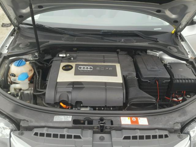 WAUHF78P87A128239 - 2007 AUDI A3 2 SILVER photo 7