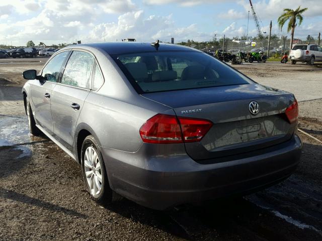 1VWAT7A3XEC104821 - 2014 VOLKSWAGEN PASSAT S GRAY photo 3