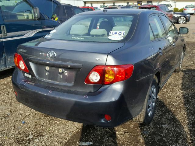 1NXBU4EE3AZ274274 - 2010 TOYOTA COROLLA BA GRAY photo 4