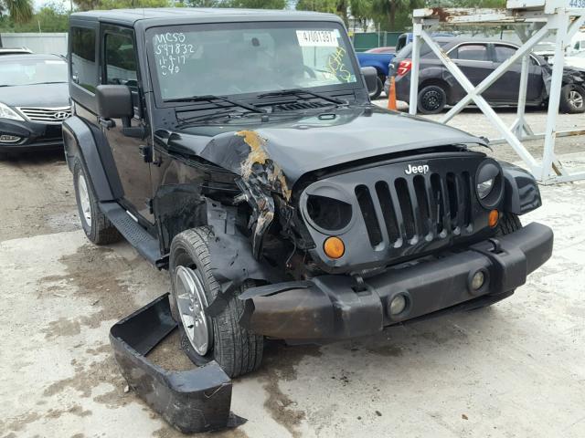 1J4FA54187L126309 - 2007 JEEP WRANGLER S BLACK photo 1