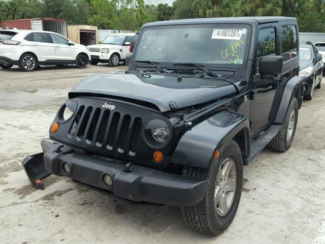 1J4FA54187L126309 - 2007 JEEP WRANGLER S BLACK photo 2