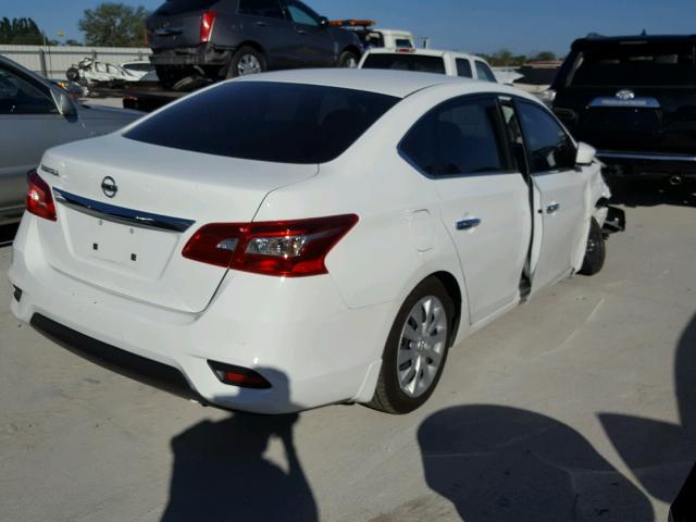 3N1AB7AP2HY247088 - 2017 NISSAN SENTRA S WHITE photo 4