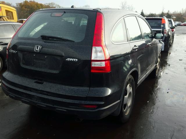 5J6RE4H36BL058852 - 2011 HONDA CR-V LX BLACK photo 4