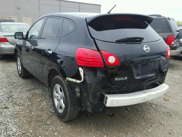 JN8AS5MT4AW029181 - 2010 NISSAN ROGUE S BLACK photo 3