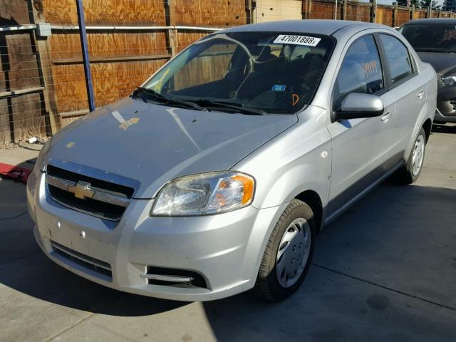 KL1TD56657B129674 - 2007 CHEVROLET AVEO BASE Srebrny zdjęcie 2