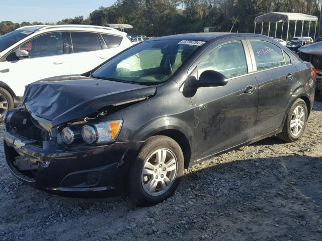 1G1JC5SH9D4253434 - 2013 CHEVROLET SONIC LT BLACK photo 2