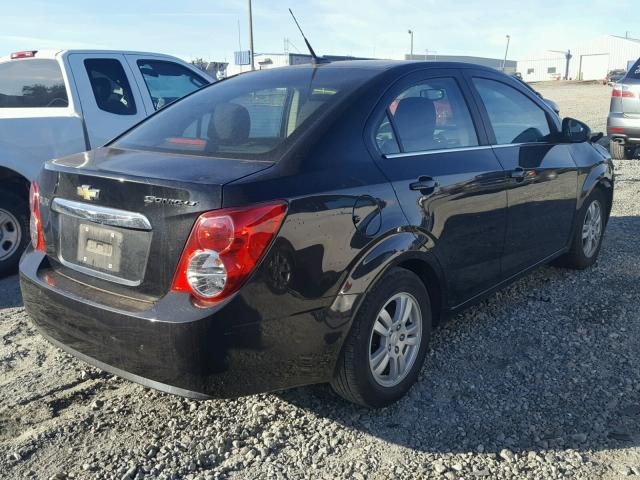 1G1JC5SH9D4253434 - 2013 CHEVROLET SONIC LT BLACK photo 4