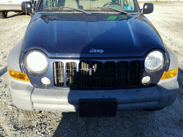 1J4GL48K86W142910 - 2006 JEEP LIBERTY SP BLUE photo 9