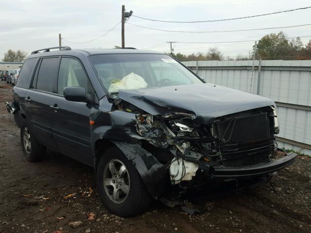 2HKYF18786H541821 - 2006 HONDA PILOT EX GRAY photo 1