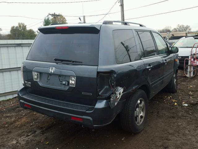 2HKYF18786H541821 - 2006 HONDA PILOT EX GRAY photo 4