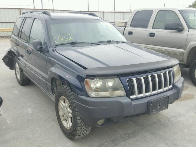 1J4GW48N34C421116 - 2004 JEEP GRAND CHER BLUE photo 1