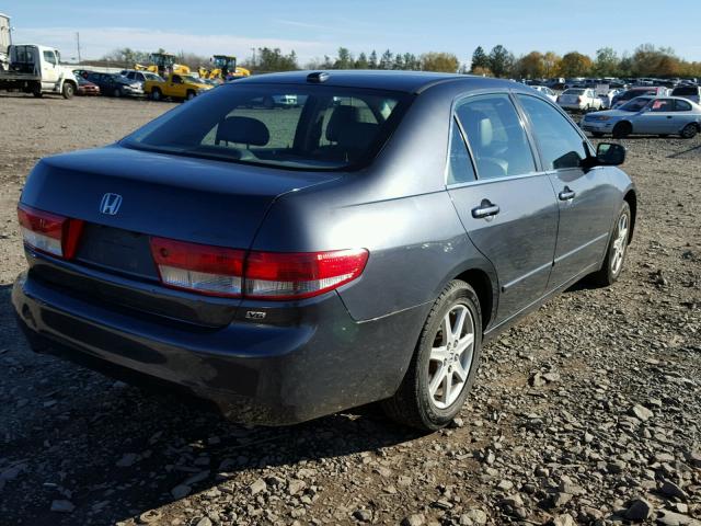 1HGCM66544A011284 - 2004 HONDA ACCORD EX GRAY photo 4