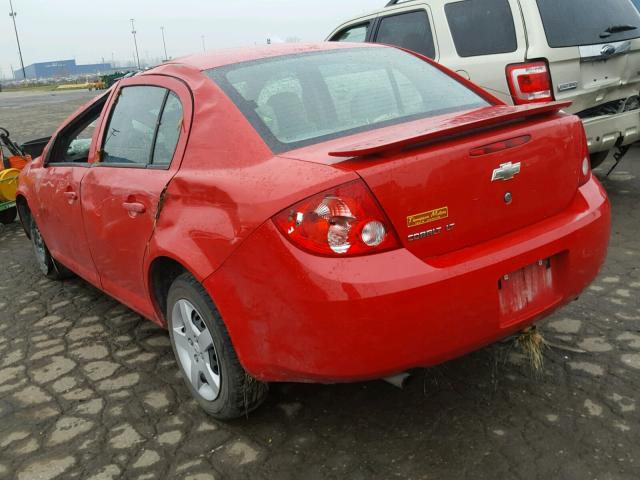 1G1AL55F177324882 - 2007 CHEVROLET COBALT LT RED photo 3