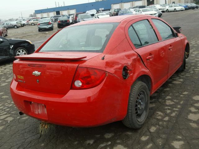 1G1AL55F177324882 - 2007 CHEVROLET COBALT LT RED photo 4