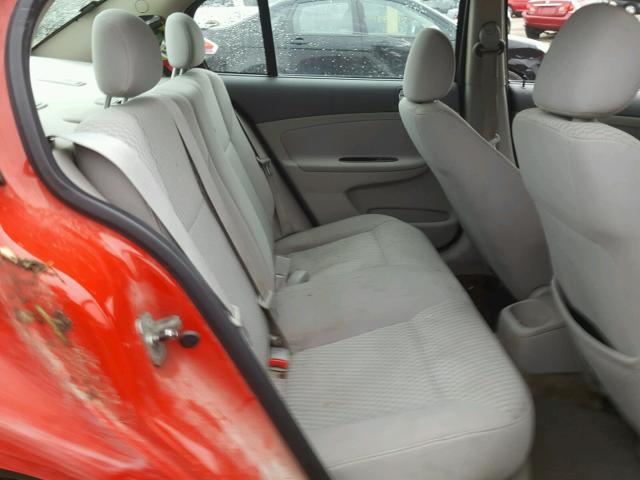 1G1AL55F177324882 - 2007 CHEVROLET COBALT LT RED photo 6