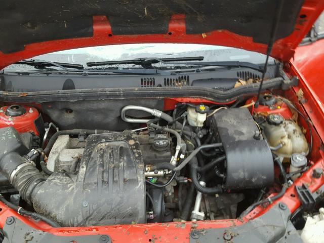 1G1AL55F177324882 - 2007 CHEVROLET COBALT LT RED photo 7